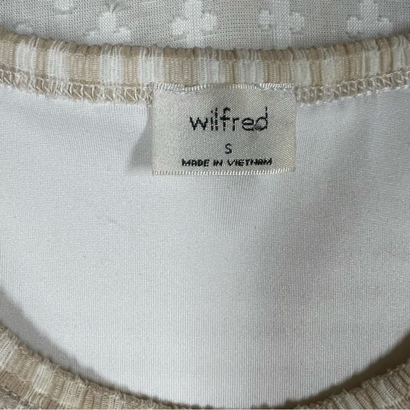 Wilfred Tan White Checkered Smocked Maxi Dress - Picture 4 of 6